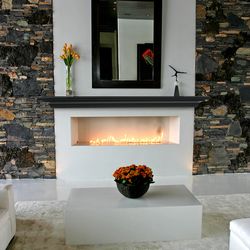 Pearl Crestwood Black Fireplace Mantel Shelf