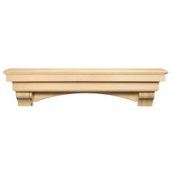 Pearl Auburn Unfinished Fireplace Mantel Shelf