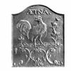 Pennsylvania Firebacks Aetna Rooster Cast Iron Fireback