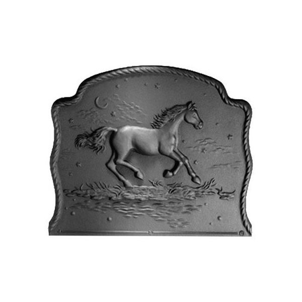 Pennsylvania Firebacks Night Horse Cast Iron Fireback