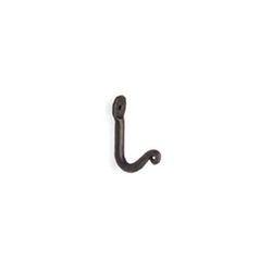 Black Iron Fireplace Tool Hook