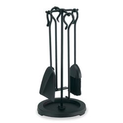 Pilgrim Compact Wood Stove Tool Set - Matte Black Finish