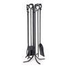 Pilgrim Matte Black Forged Hearth Tool Set