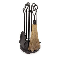 Raised Hearth Tool Set - Vintage Iron Finish