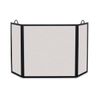 Rectangular Three Panel Fireplace Screen - 46" x 26"