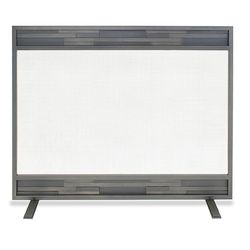 Pilgrim Single Panel Lanier Screen - Natural Iron