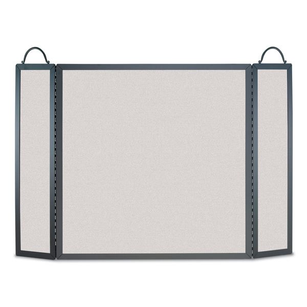 Traditional Straight-Top Fireplace Screen