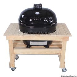 Primo Extra Large Oval Kamado Grill w/Compact Cypress Table