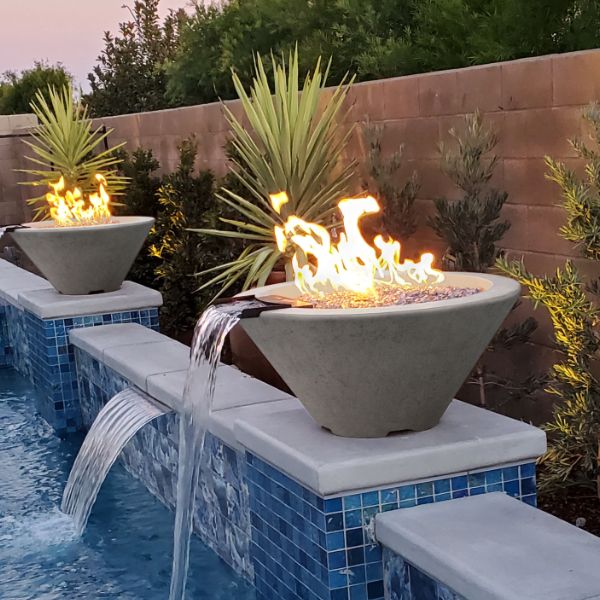 Prism Hardscapes Verona Gas Fire and Water Bowl