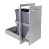 Wildfire Outdoor Pull Out Trash Drawer 14"x26" - Stainless Steel
