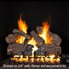 Peterson Real Fyre Charred Oak ANSI Vented Gas Log Set