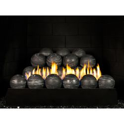 Peterson Real Fyre Nero Marquina Ventless Fireball Set