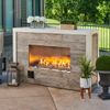 Linear Ready-to-Finish Fireplace - Crystal Fire Plus Burner &ndash; 40&rdquo;