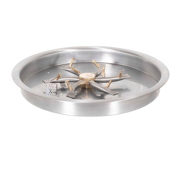 Triple S Stainless Steel Bullet Burner w/ Round Drop-In Pan