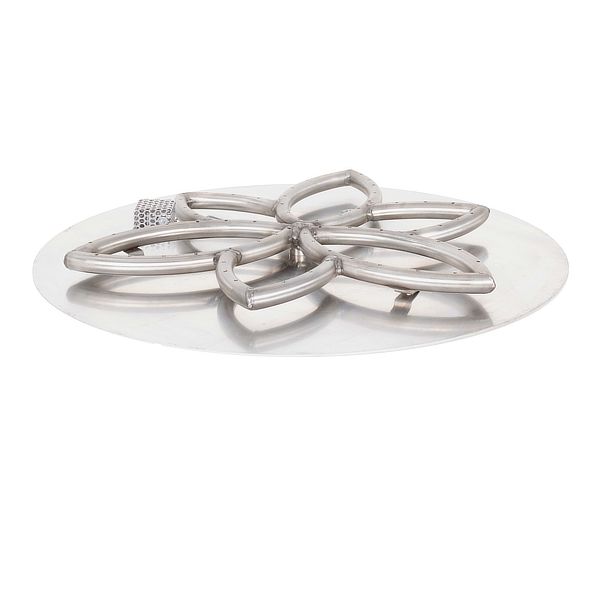 Lotus Stainless Steel Burner with Round Flat Pan