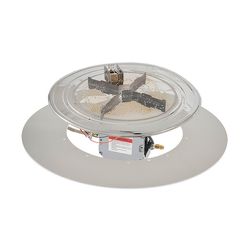 Round Crystal Fire Plus Burner System and Plate - 42”