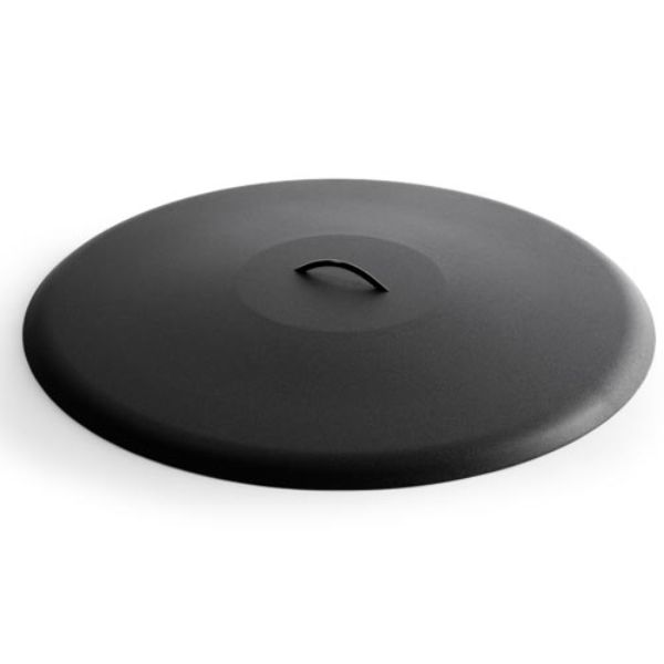 Round Black Aluminum Fire Pit Cover - 24"