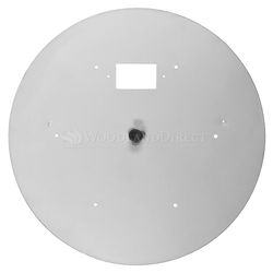 Round Flat Stainless Steel Fire Pit Burner Pan - 18"