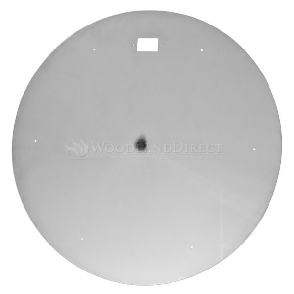 Round Flat Stainless Steel Fire Pit Burner Pan - 36"