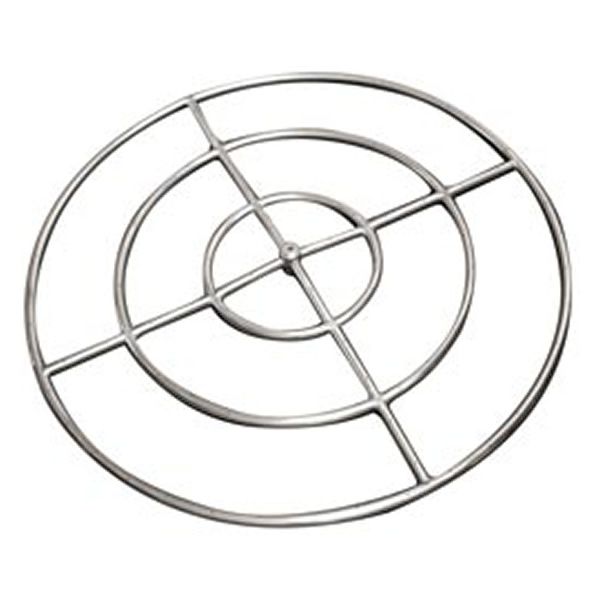 Round High-Capacity Gas Fire Pit Burner with Match Lit Ignition - 36"
