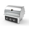 Wildfire Ranch Pro Black Stainless Steel Built-In Gas Grill - 30"
