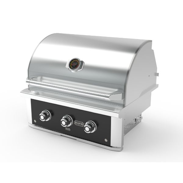 Wildfire Ranch Pro Black Stainless Steel Built-In Gas Grill - 30"