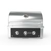 Wildfire Ranch Pro Black Stainless Steel Built-In Gas Grill - 30"