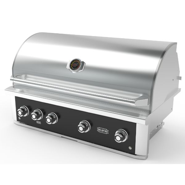 Wildfire Ranch Pro Black Stainless Steel Built-In Gas Grill - 42"