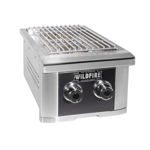 Wildfire Ranch Pro Black Stainless Steel Double Side Burner