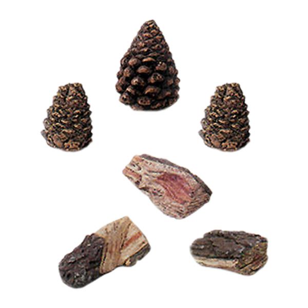 Rasmussen Accent Kit - 3 Wood Chips and 3 Pinecones - Small