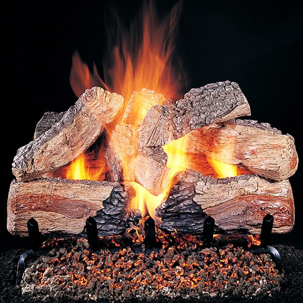 Rasmussen Evening Desire See-Through Vented Gas Log Set - Valve Vanisher