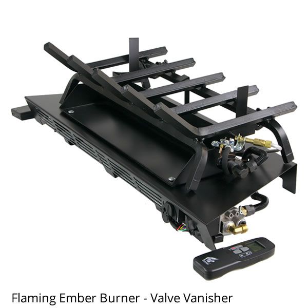 Rasmussen Evening Prestige Vented Gas Log Set - Valve Vanisher