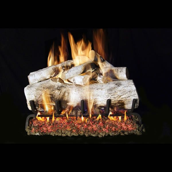 Real Fyre Mountain Birch Vented Gas Log Set