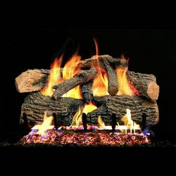 Real Fyre Charred Evergreen Oak Vented Gas Log Set