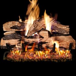 Peterson Real Fyre Split Oak Designer Plus Vented Gas Log Set