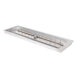 Stainless Steel H-Bullet Burner with Drop-In Pan