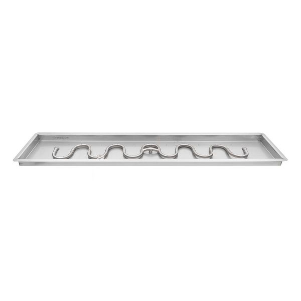 Switchback Stainless Steel Burner with Drop-In Pan