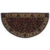 Red with Beige Hand Tufted Hearth Rug