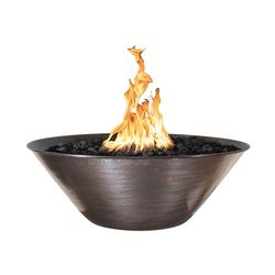 Remi Hammered Copper Fire Bowl