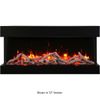 Amantii Remii Bay Slim Smart 3 Sided Electric Fireplace - 60"