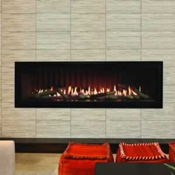 Empire Rustic Logs with Rocks and Stainless Steel Coils