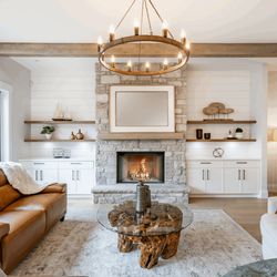 Montigo Wildfire Traditional Wood Burning Fireplace &ndash; 54&rdquo;