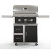 Wildfire Ranch Pro Black Stainless Steel Cart Mount Gas Grill - 30"
