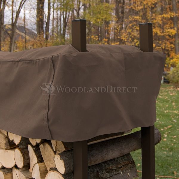 Woodhaven Brown Firewood Rack - 4'