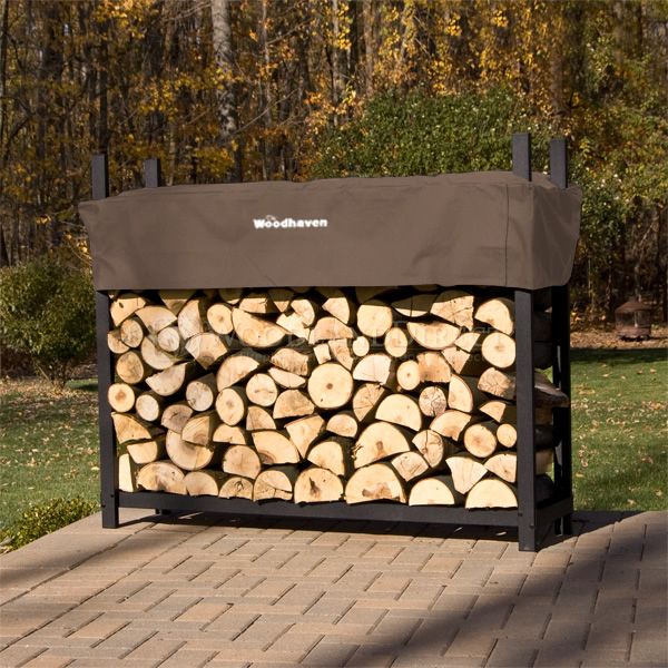 Woodhaven 5' Firewood Rack - Brown