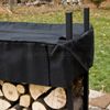 Woodhaven Black Firewood Rack - 3'