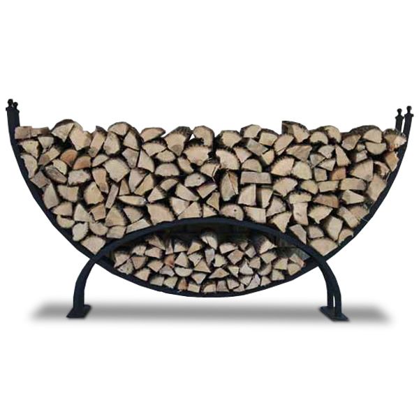 Woodhaven Large Crescent Firewood Rack