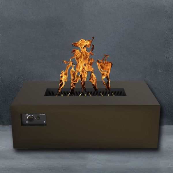 Warming Trends AON Rectangle Steel Fire Pit Table – 48”