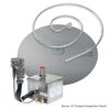 Weather Resistant AWEIS Round Flat Fire Pit Burner System - 24"