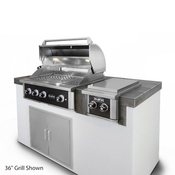 Wildfire Ranch Pro Black Stainless Steel Built-In Gas Grill - 42"